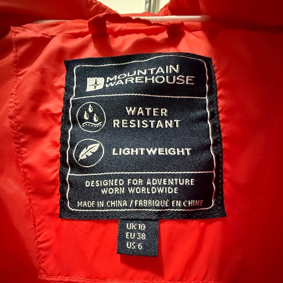 Mountain Warehouse Vibrant Red Puffer Jacket - Size 6 - Picture 7 of 12